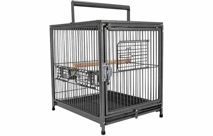 Pawhut Metal travel bird Cage